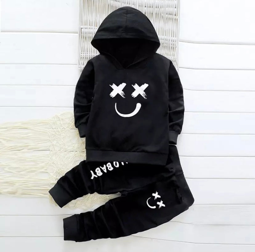 Smiley Hoodie Set