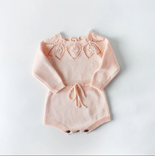 Load image into Gallery viewer, Pink Knit Romper
