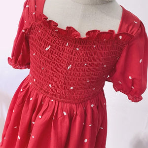 Red Short Sleeve dress