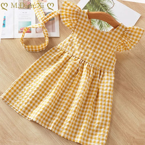 Yellow Gingham Dress