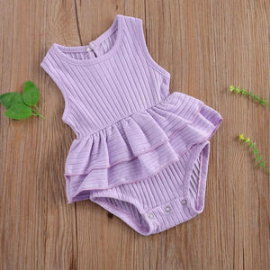 Ribbed Ruffle Onesie