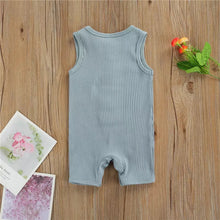 Load image into Gallery viewer, Blue Sleeveless Jumpsuit
