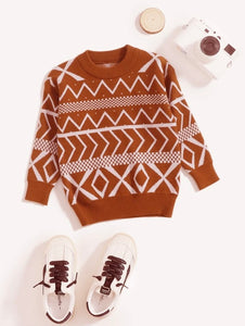 Geo Print Sweater